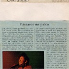 TT PASSAROS NO PALCO